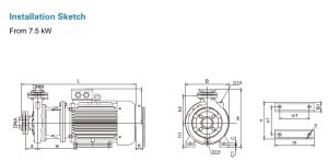 Leo XST 40-250/92 centrifugális szivattyú